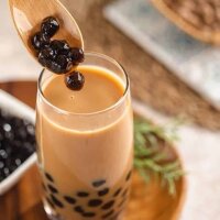 Black Milk Tea with Tapioka Perls 500 ml.