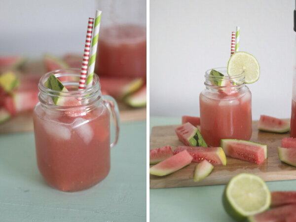Wassermelonen Eis Tee ohne Topping 500 ml.