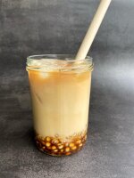Honey Milk Tea with Tapioca Perls 500 ml.