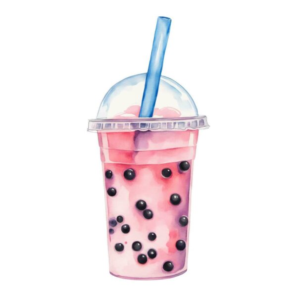 Pink Milk Tea with Tapioca Perls 500 ml.